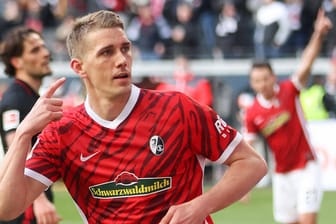 Nils Petersen: Der Joker der Freiburger traf zum 2:1 gegen die Eintracht.