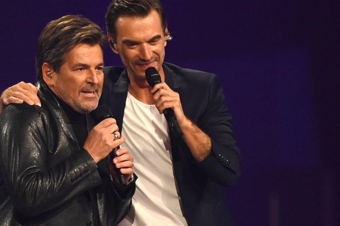 Thomas Anders und Florian Silbereisen beim "Schlagerbooom" 2021: Nun sitzen die beiden gemeinsam in der DSDS-Jury.