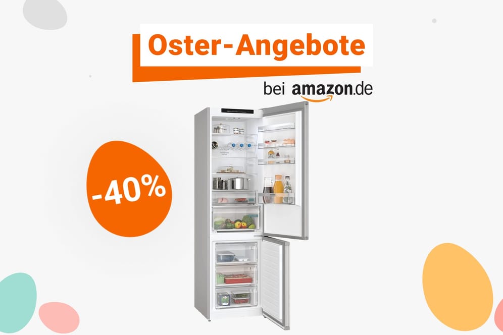 Amazon-Oster-Angebote: Heute gibt es eine Kühl-Gefrier-Kombination der Marke Siemens zum Rekord-Tiefpreis.