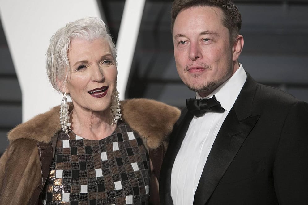 Maye und Elon Musk: Die Mutter des Tesla-Gründers ist in der Show von Heidi Klum zu Gast.