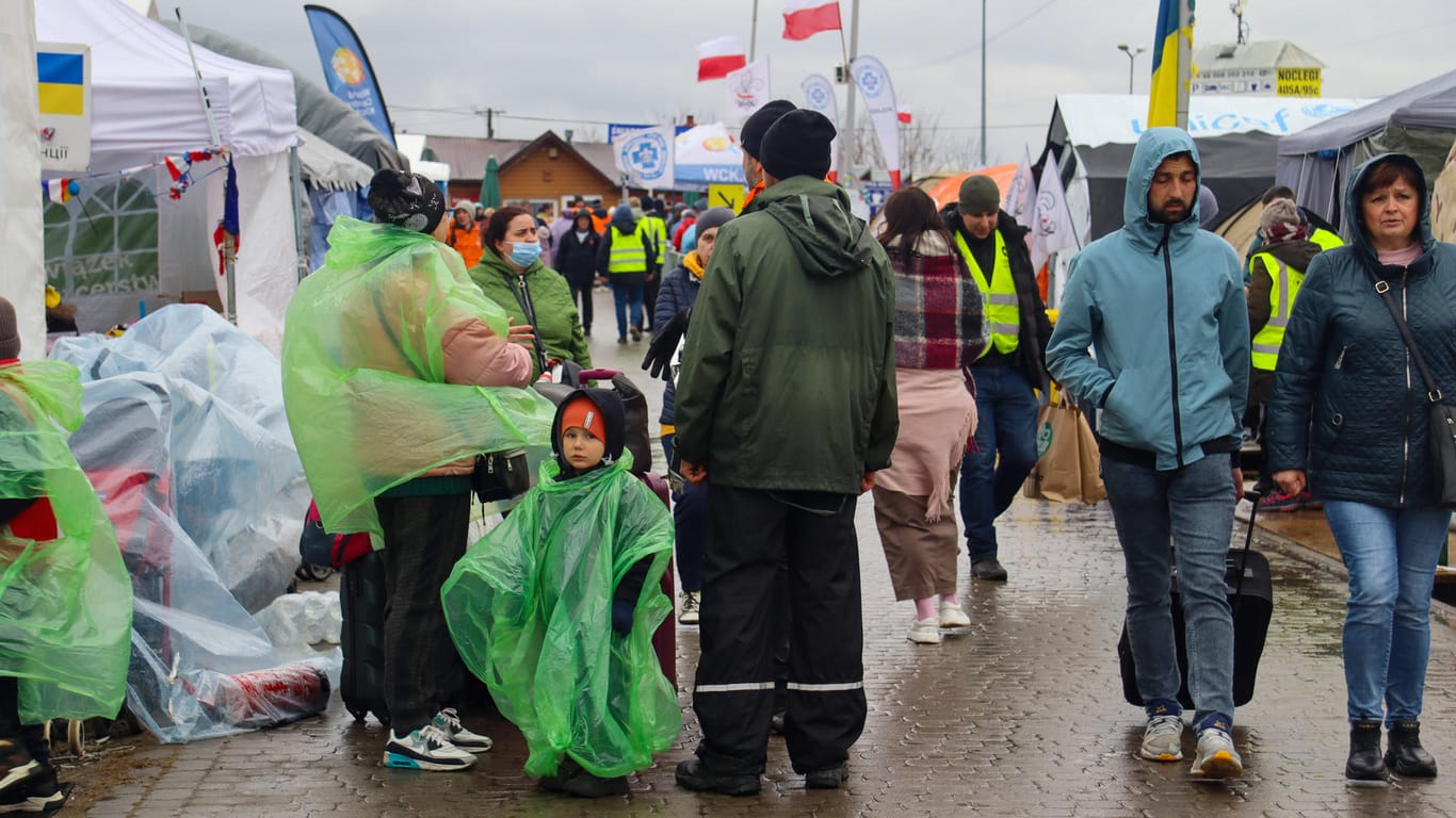 Medyka in Polen: In dem Nachbarland kommen Hunderttausende Geflüchtete aus der Ukraine an.