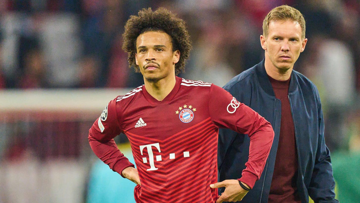 Leroy Sané und Julian Nagelsmann nach dem Aus in der Königsklasse: Den Bayern ist viel Geld abhanden gekommen.