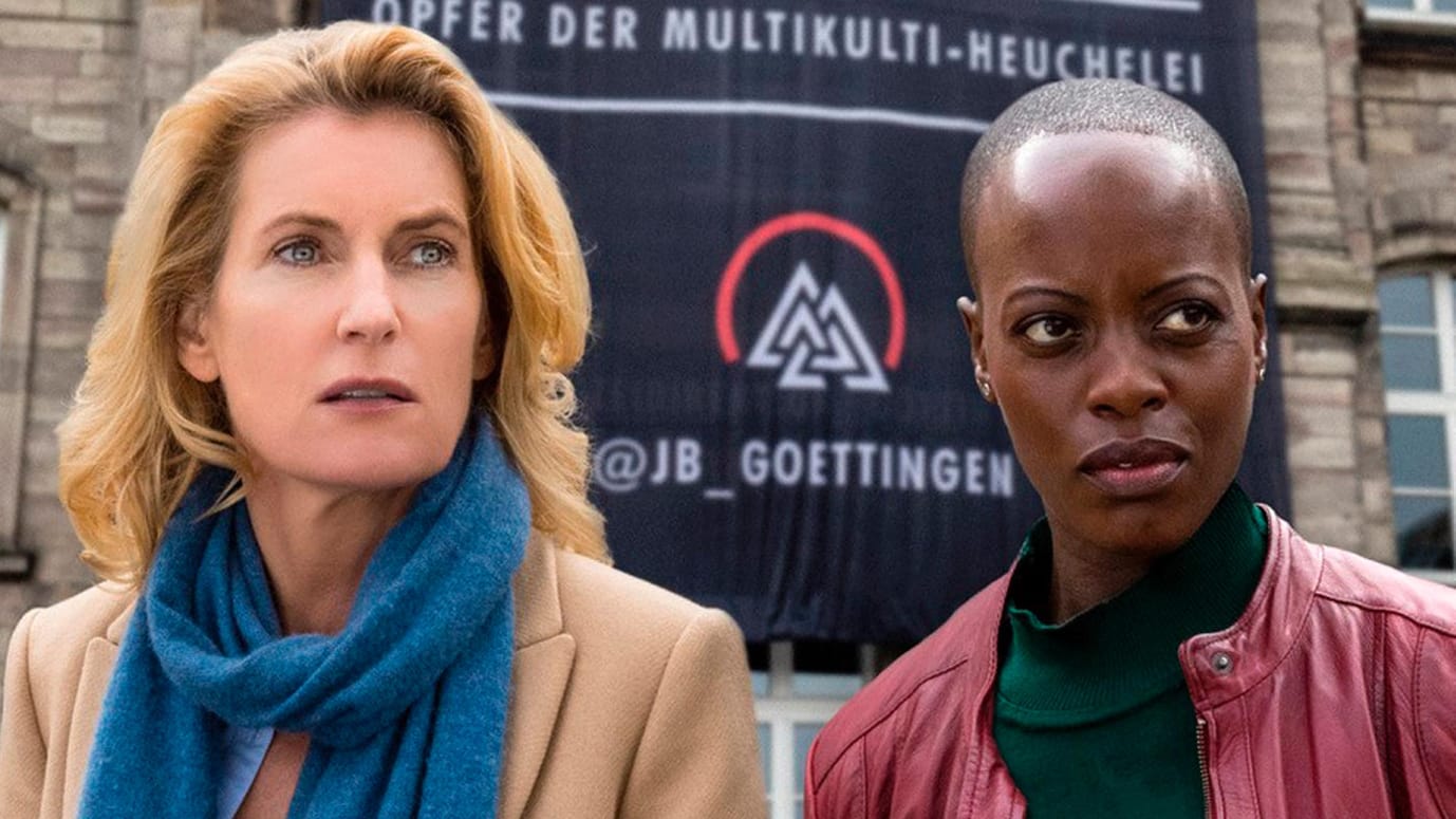 Maria Furtwängler und Florence Kasumba: Charlotte Lindholm und Anais Schmitz ermitteln gemeinsam im Fall "National feminin".