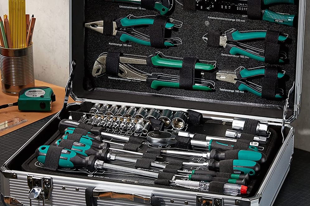 Heute ist ein Werkzeugkoffer von Brüder Mannesmann mit 108 Teilen bei Amazon so günstig wie selten.