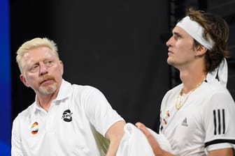 Traut Alexander Zverev (r) einen Grand-Slam-Sieg: Boris Becker.