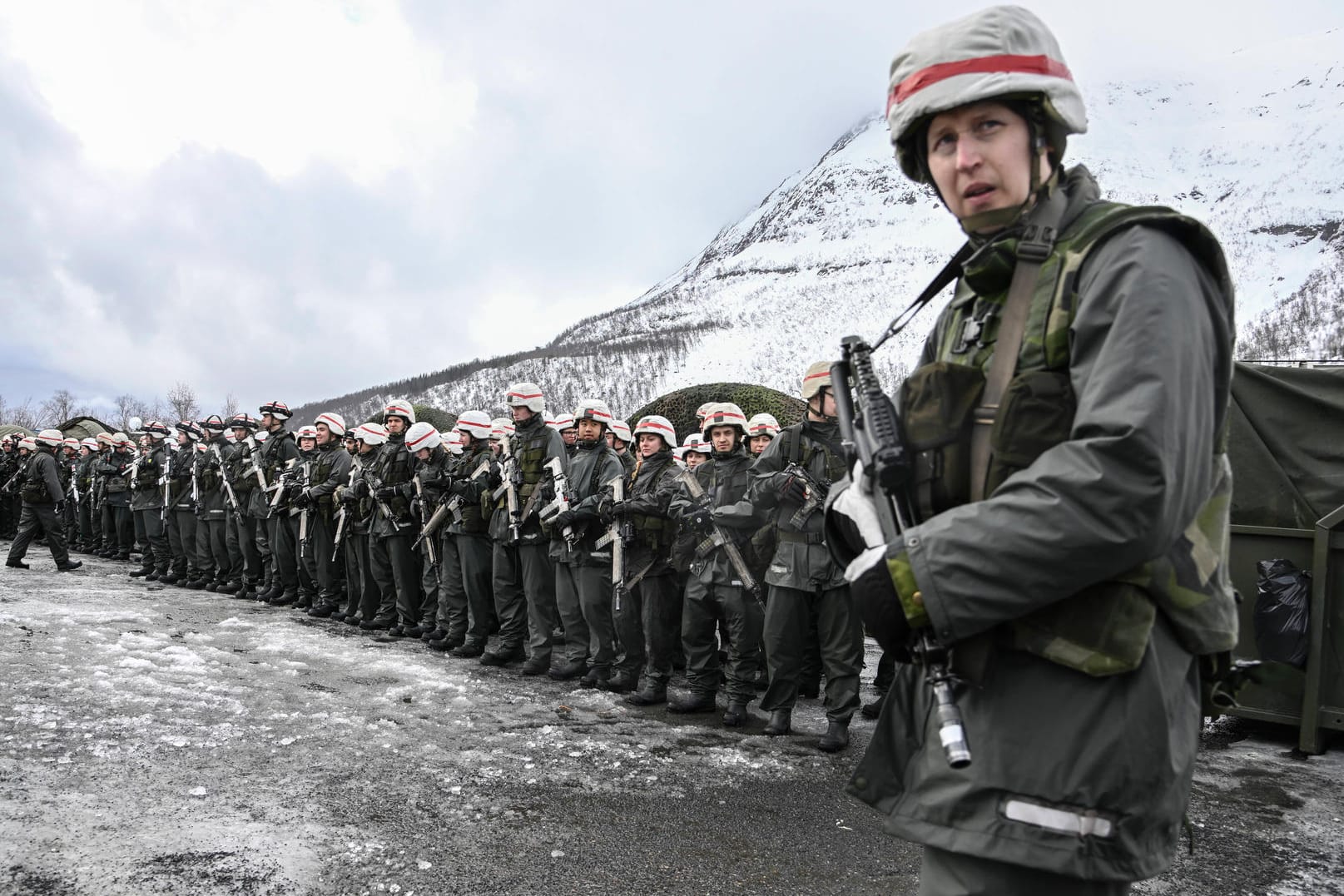 Schwedische Soldaten bei einer Militärübung: Das Land denkt über einen Nato-Beitritt nach.