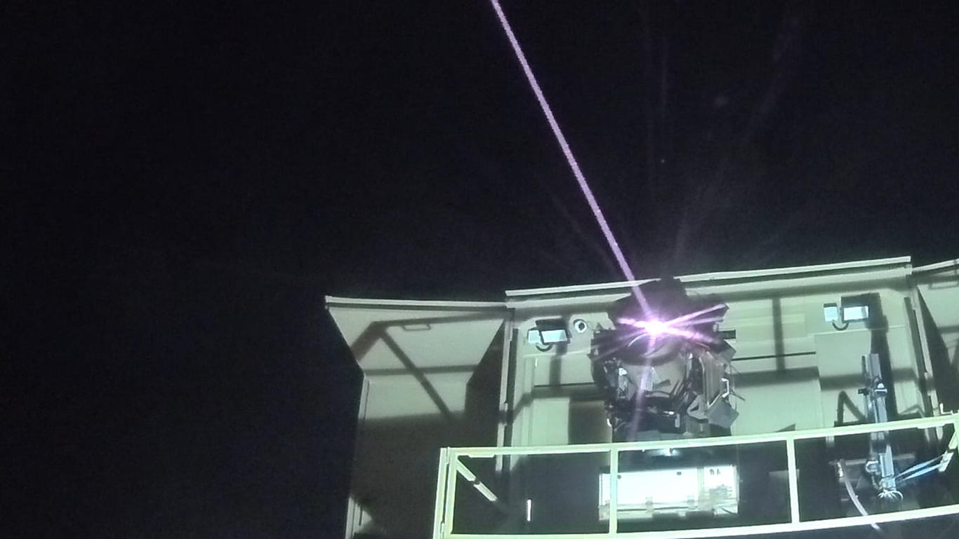 Laserwaffe des "Iron Beam": Israel soll erfolgreich ein Abwehrsystem getestet haben.