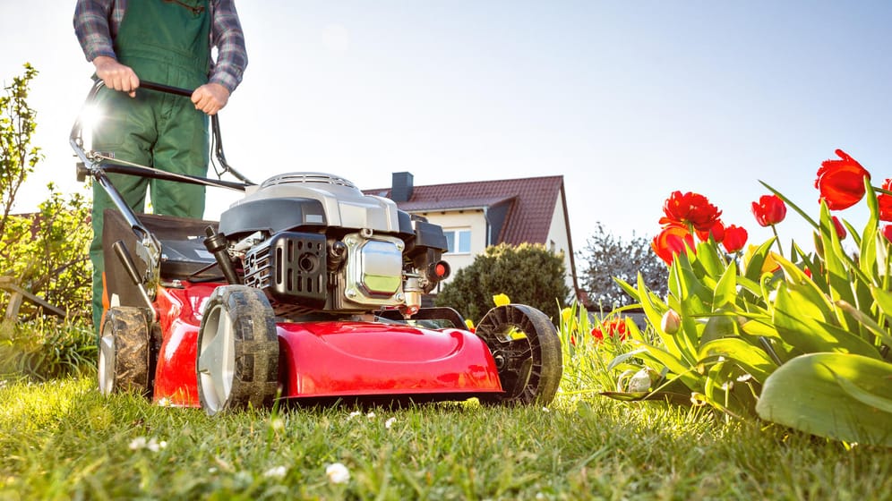 Rasen mähen: Gartengeräte dürfen nur zu bestimmten Uhrzeiten in Betrieb genommen werden.