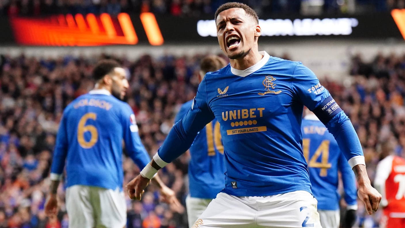 Matchwinner James Tavernier: Der Kapitän schoss seine Rangers ins Halbfinale der Europa League.