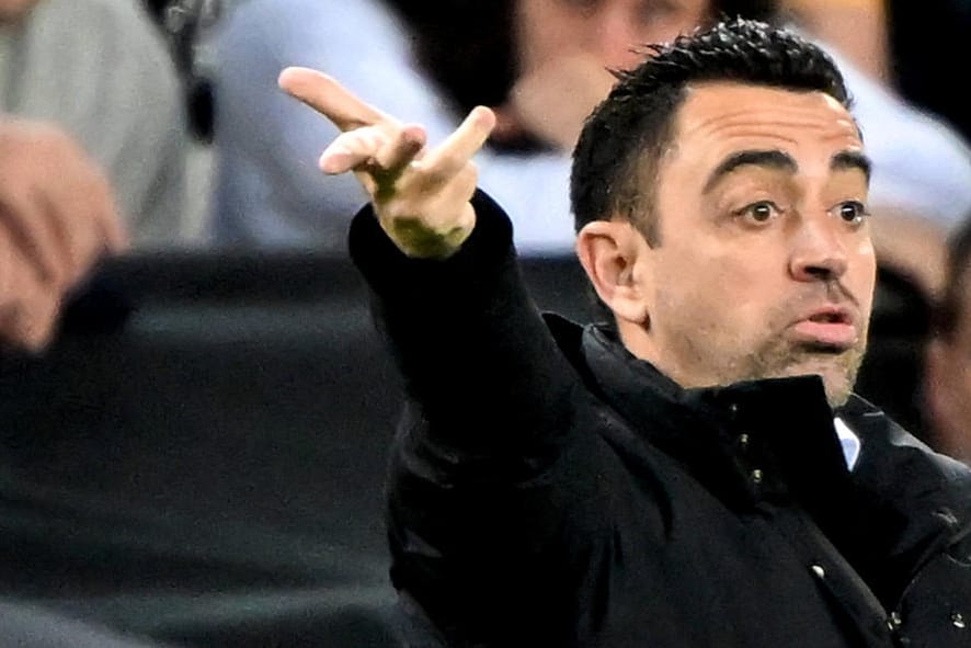 Xavi: Der Trainer des FC Barcelona ist genervt von den Eintracht-Fans.