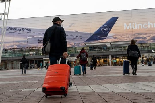 Osterreiseverkehr am Flughafen München