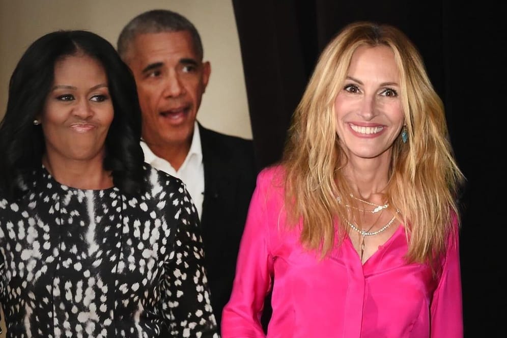 Michelle und Barack Obama: Das ehemalige US-Präsidentenpaar verfilmt "Leaving the World behind".