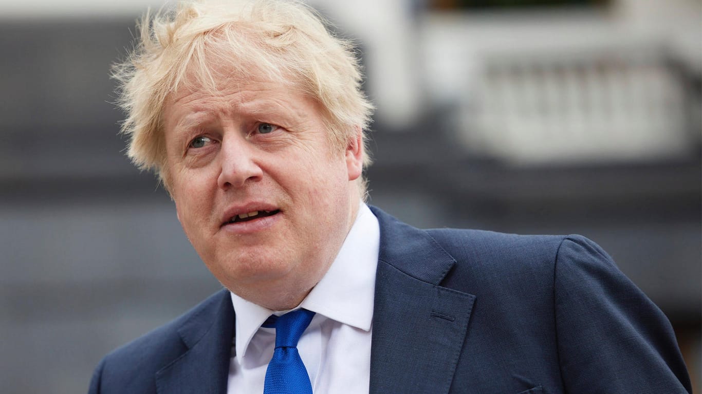 Boris Johnson in Kiew: Der britische Premier darf nicht mehr in Russland einreisen.