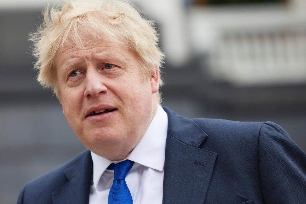 Boris Johnson in Kiew: Der britische Premier darf nicht mehr in Russland einreisen.
