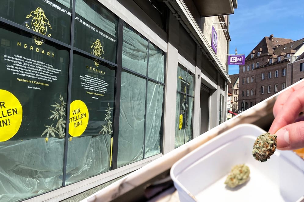 "Herbary" sucht Mitarbeiter: An der Luitpoldstraße in Nürnberg hat sich ein Start-up der Cannabis-Branche bereits einen Laden gesichert.