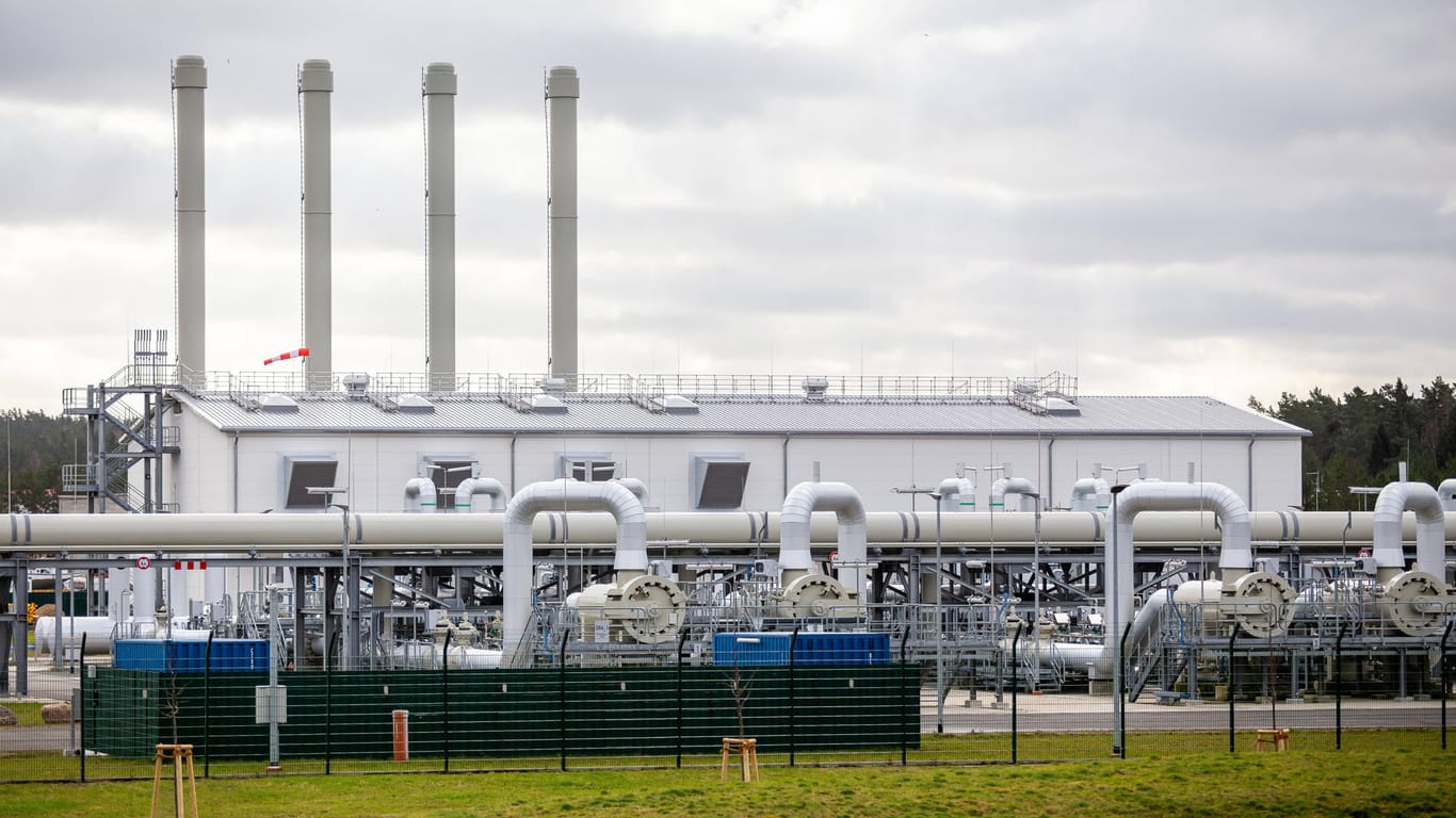 Anlandestation der Gaspipeline Nord Stream 2 nahe Lubmin, Mecklenburg-Vorpommern: Die Klimastiftung steht im Verdacht, die Inbetriebnahme maßgeblich vorangetrieben zu haben.