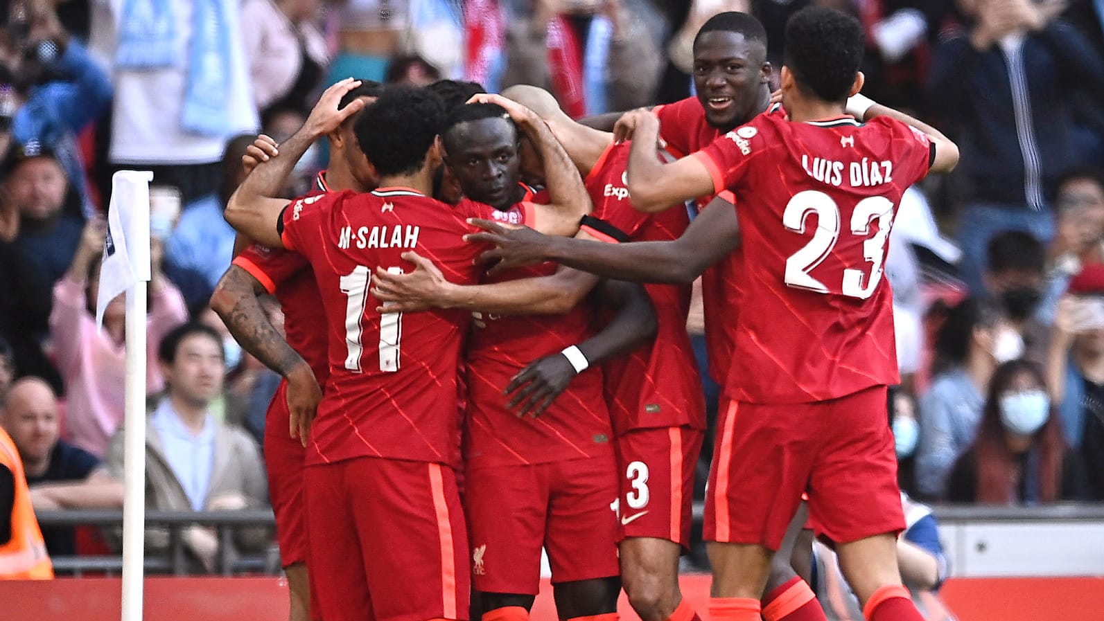 FA Cup: Der FC Liverpool schlägt Manchester City und steht im Finale. FA Cup: Der FC Liverpool schlägt Manchester City und steht im Finale.