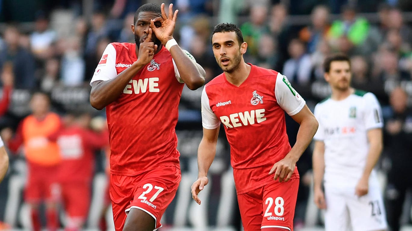 Anthony Modeste feiert sein Tor zum 1:0.