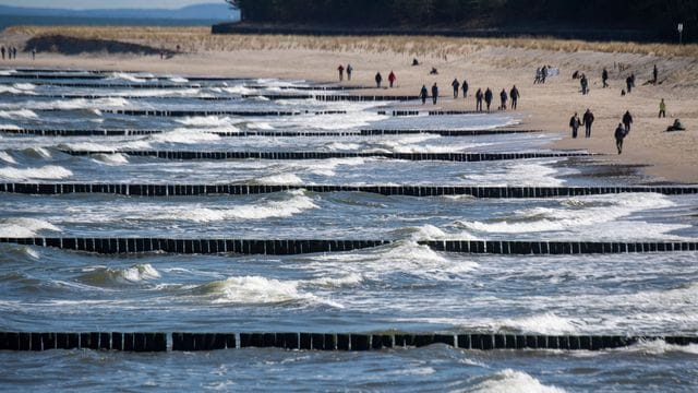 Ostersamstag am Ostseestrand von Usedom