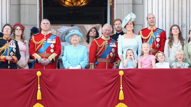 Die Royals bei der "Trooping the Colour"-Parade 2018
