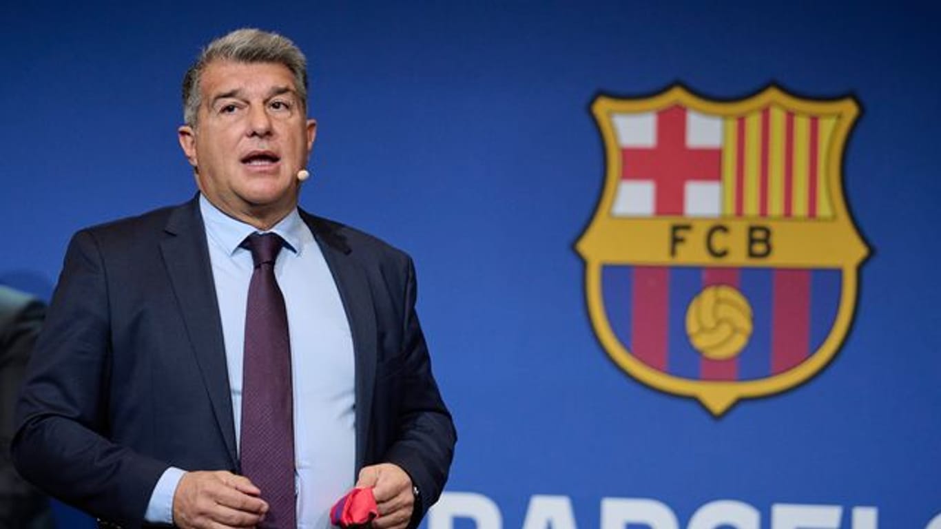 Der Präsident des FC Barcelona: Joan Laporta.