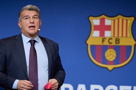 Der Präsident des FC Barcelona: Joan Laporta.