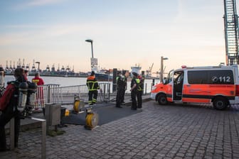 Mit einem Großaufgebot suchten Polizei und Feuerwehr auf der Elbe nach einer Person.