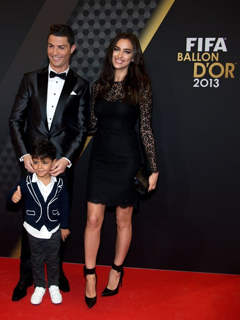 Cristiano Ronaldo, Cristiano Ronaldo Jr. und Irina Shayk: Hier zusammen auf einem Event im Jahr 2013.