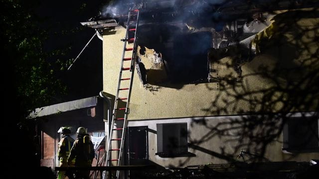 Feuer in Einfamilienhaus in Viersen