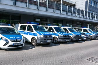 Fahrzeuge der Bundespolizei am Dortmunder Hauptbahnhof (Archivbild): Nach seiner Ankunft erstattete der 48-Jährige Anzeige.
