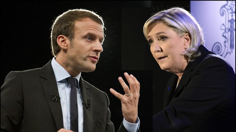 Stichwahl in Frankreich zwischen Emmanuel Macron und Marine Le Pen.