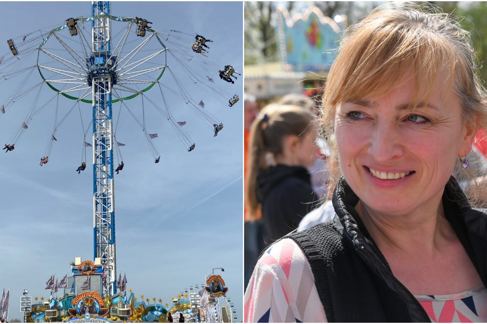 Dolmetscherin Olga Karelina begleitete rund 30 Flüchtlingsfamilien über das Volksfest in Nürnberg.