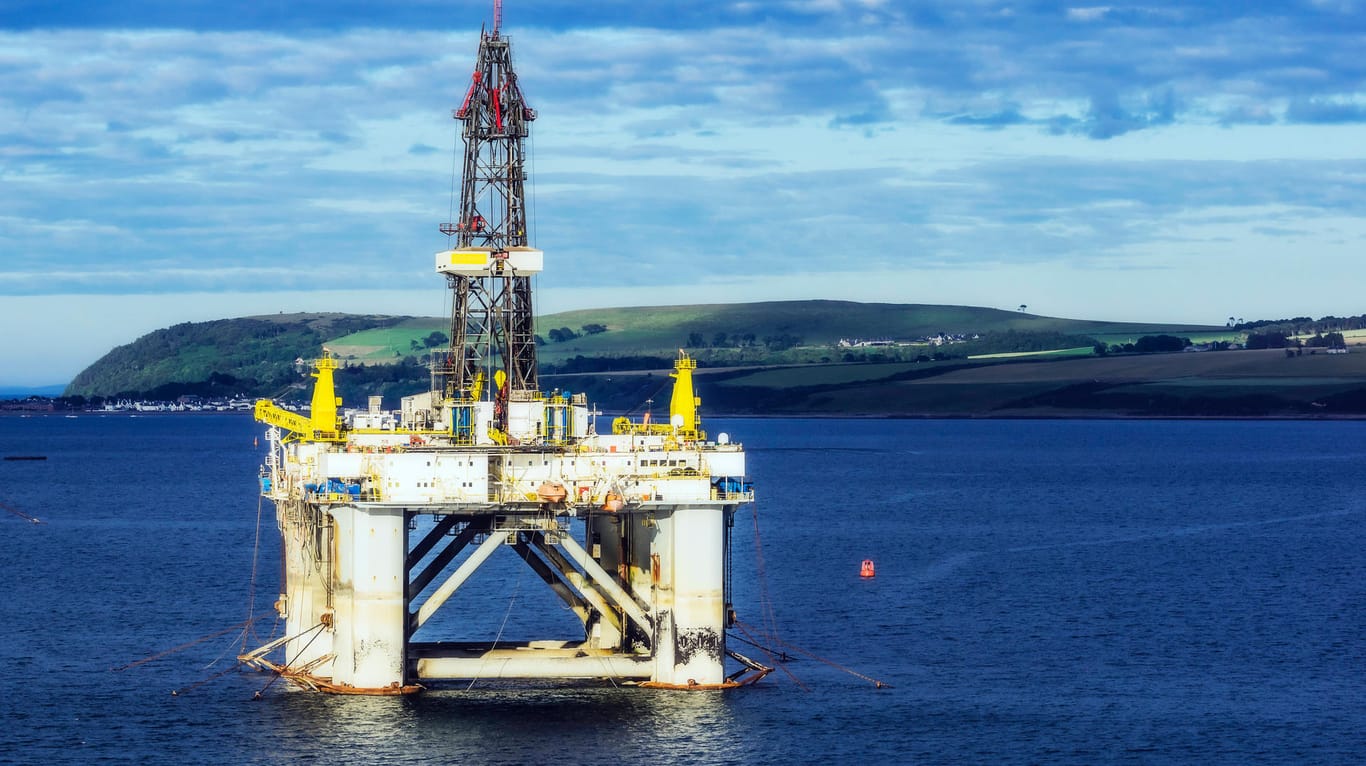 Bohrinsel vor Schottland: Auch Deutschland möchte vor der Insel Borkum selbst Erdgas fördern.