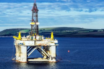 Bohrinsel vor Schottland: Auch Deutschland möchte vor der Insel Borkum selbst Erdgas fördern.