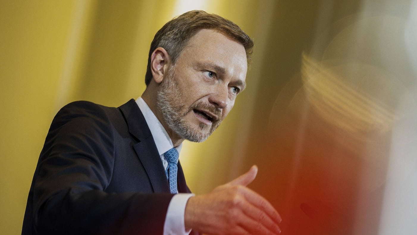 Christian Lindner spricht zur Presse (Archivbild): Er ist jetzt in den USA positiv auf Corona getestet worden.