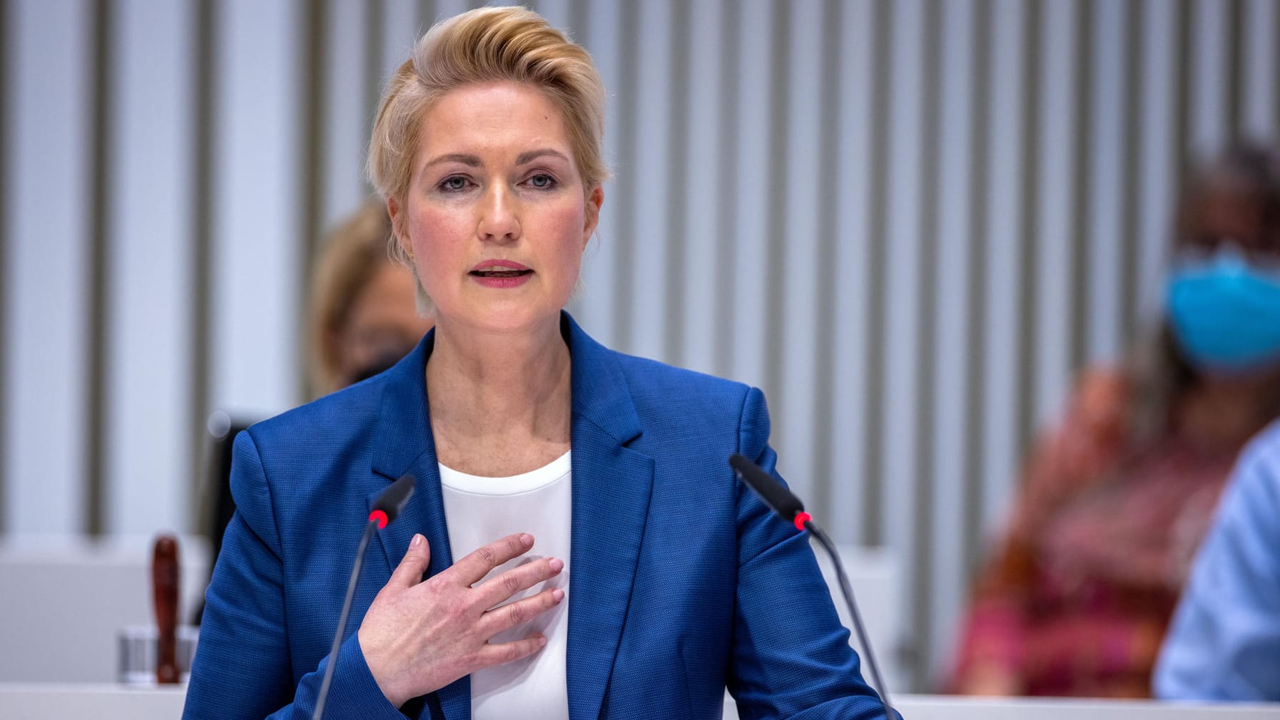 Manuela Schwesig (SPD), Ministerpräsidentin von Mecklenburg-Vorpommern: Sie steht seit Längerem wegen ihrer Russland-Politik in der Kritik.