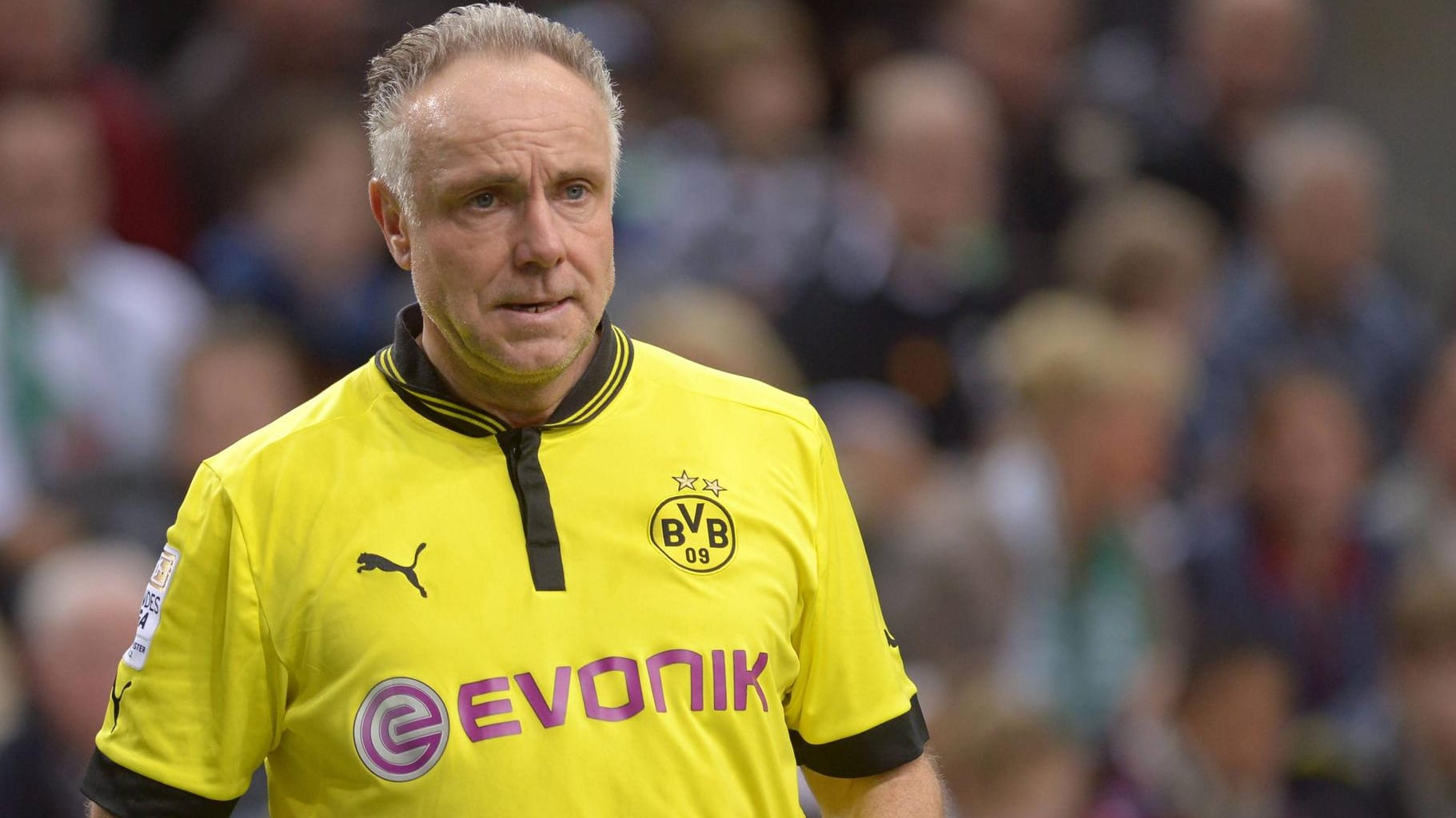 Michael Rummenigge bei einem Hallen-Fussballturnier (Archivbild): Laut ihm hat der BVB im Vergleich zum FC Bayern München kaum eine Chance.