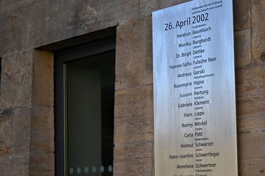 20. Jahrestag des Amoklaufs am Gutenberg Gymnasium