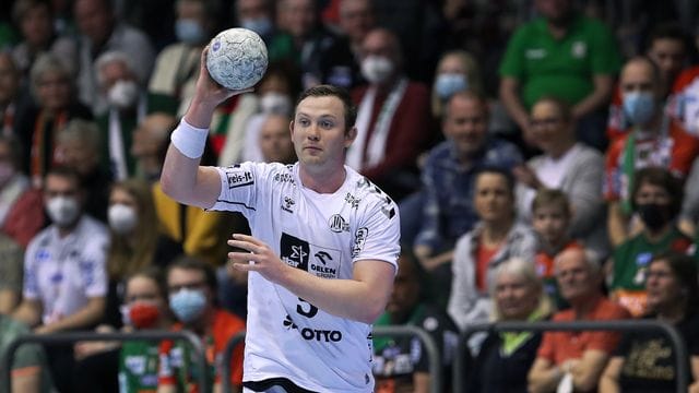 Der Kieler Sander Sagosen peilt bei der Pokal-Endrunde in Hamburg den Titel an. Der Kieler Sander Sagosen peilt bei der Pokal-Endrunde in Hamburg den Titel an.