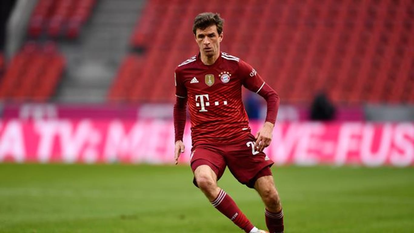 Thomas Müller steht mit dem FC Bayern München vor der zehnten Meisterschaft in Folge.