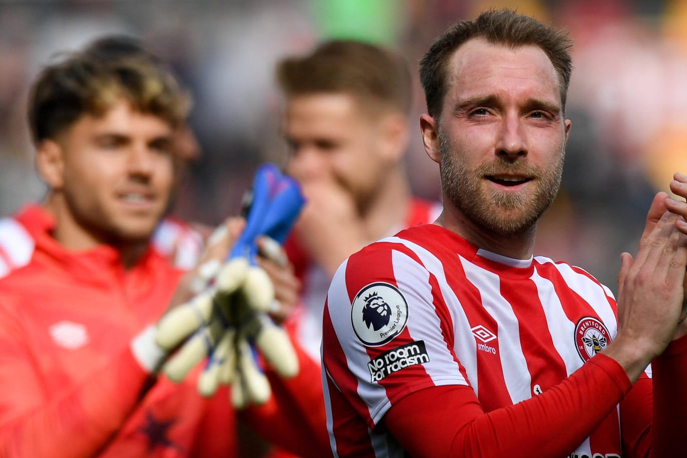 Christian Eriksen: In seinem siebten Pflichtspiel für Brentford trifft er auf seinen Ex-Verein aus Tottenham.