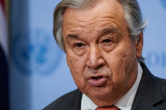 UN-Generalsekretär António Guterres will nach Moskau reisen.