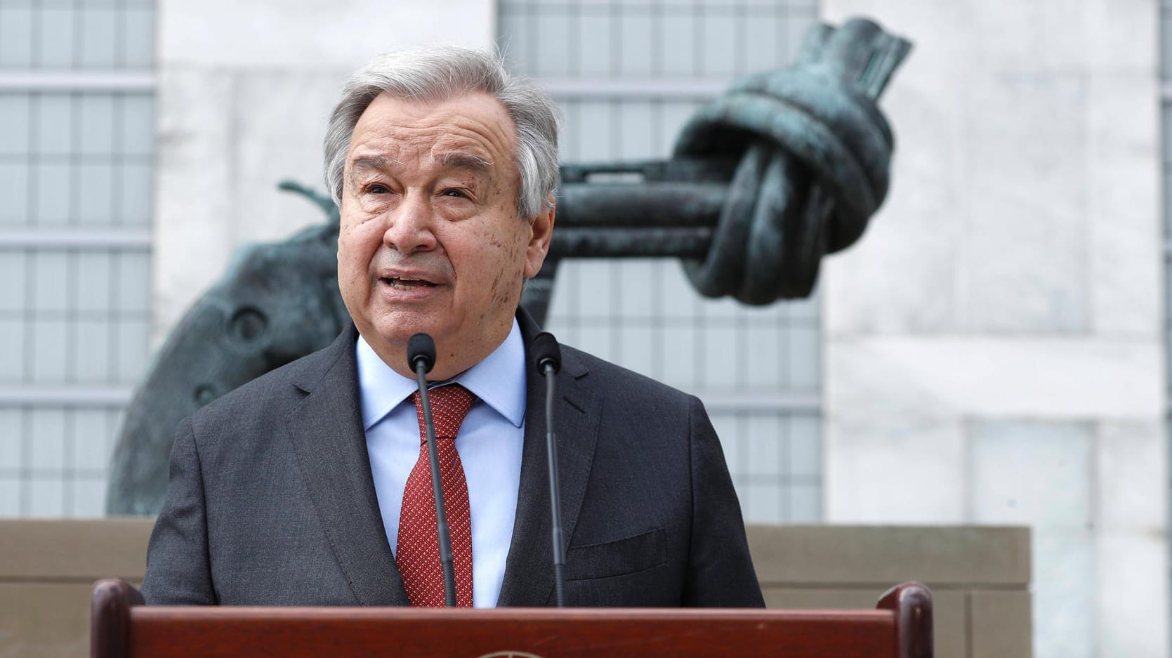 António Guterres: Am Dienstag soll er Putin und Lawrow treffen. António Guterres: Am Dienstag soll er Putin und Lawrow treffen.