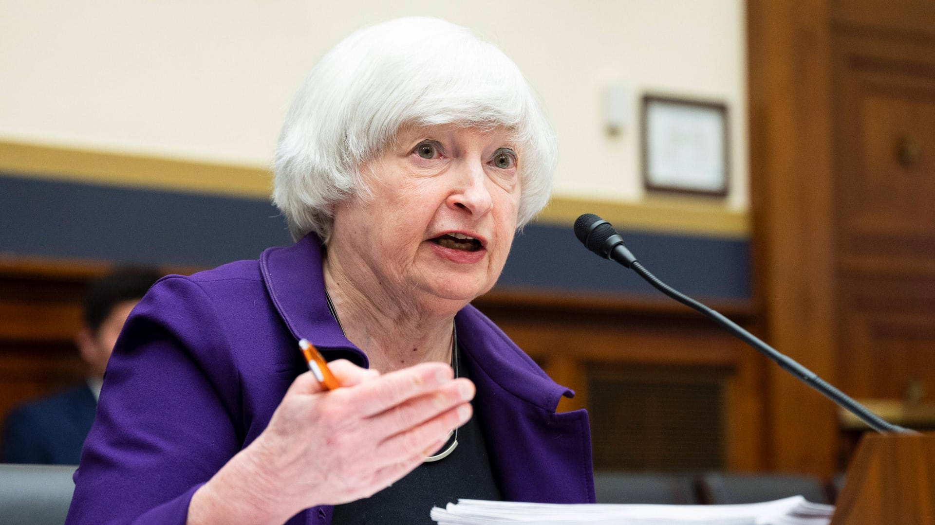 Janet Yellen: Die US-Finanzministerin will die Inflationsrate in ihrem Land wieder senken.