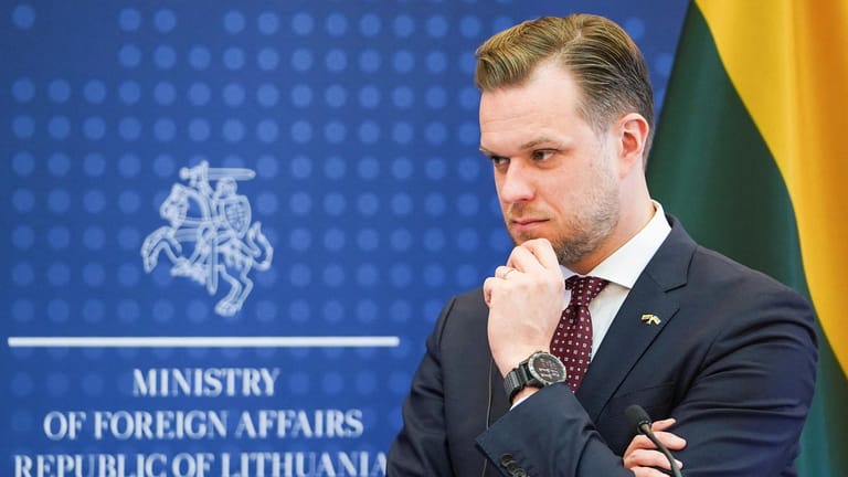 Gabrielius Landsbergis: Der litauische Außenminister erklärte am Freitag, dass er Baerbock vertraue.