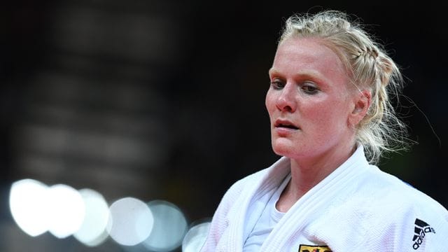 Judoka Luise Malzahn nimmt am Sponsorenlauf im Sportforum Hohenschönhausen teil.