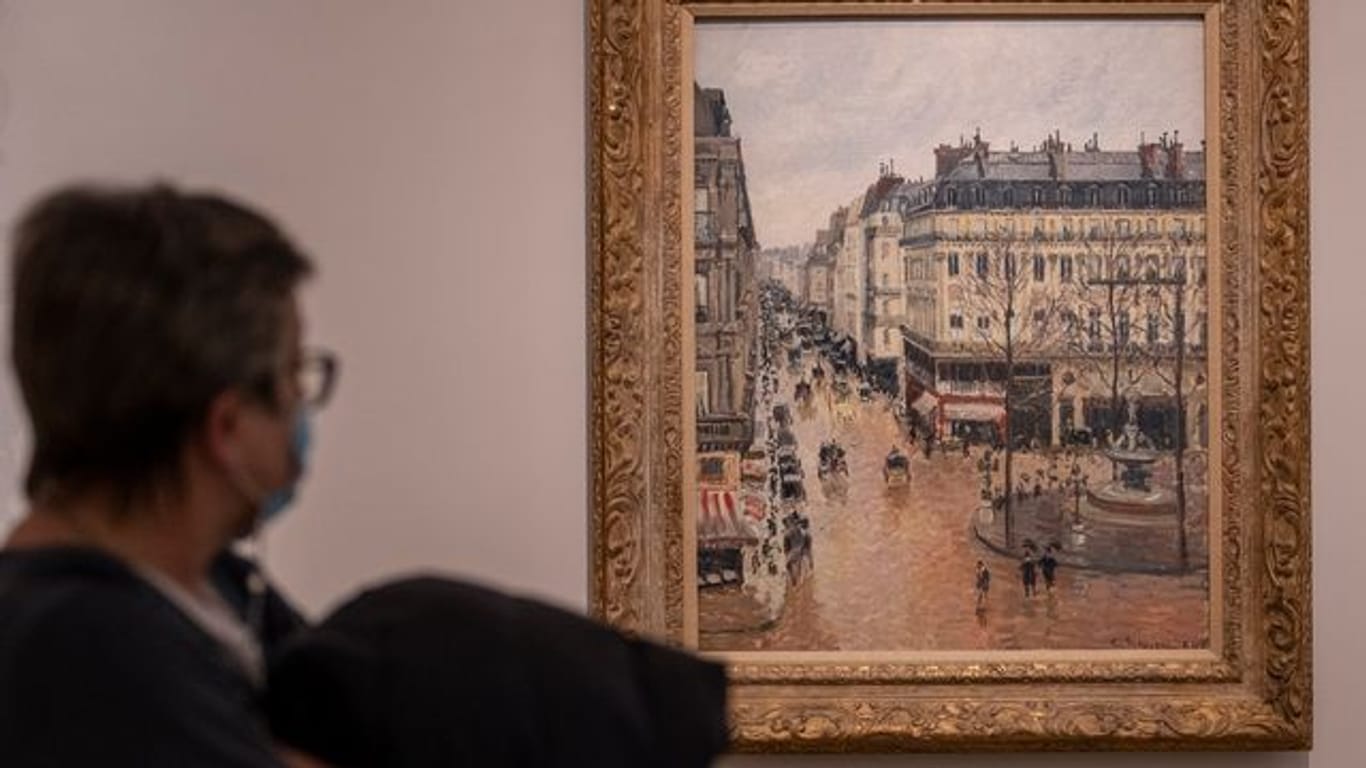 Der Künstler Camille Pissarro hat das Gemäde "Rue St.