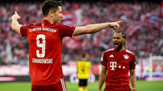Lewandowski traf gegen den BVB zum zwischenzeitlichen 2:0.