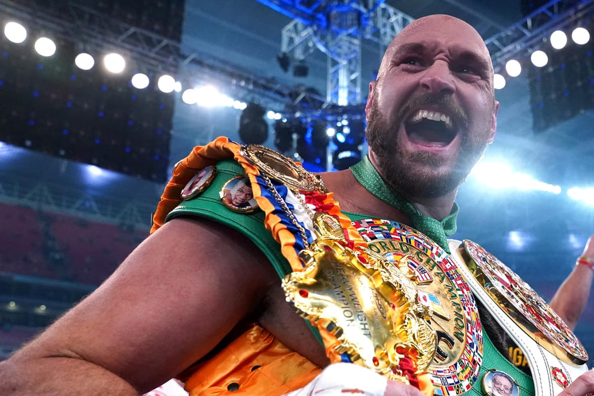 Tyson Fury: Der Schwergewichts-Weltmeister jubelt nach seinem Sieg.