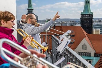 Turmbläser in Chemnitz